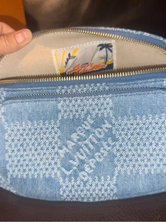 Louis Vuitton Denim Rush Bum Bag with Gold Hardware - Picture 7 of 15